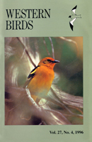 Western Birds Vol. 27, No. 4, 1996