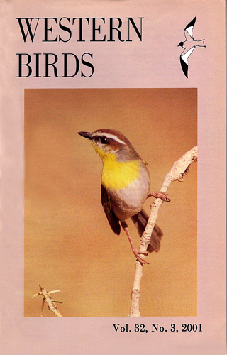 Western Birds, Vol. 32, No.3, 2001